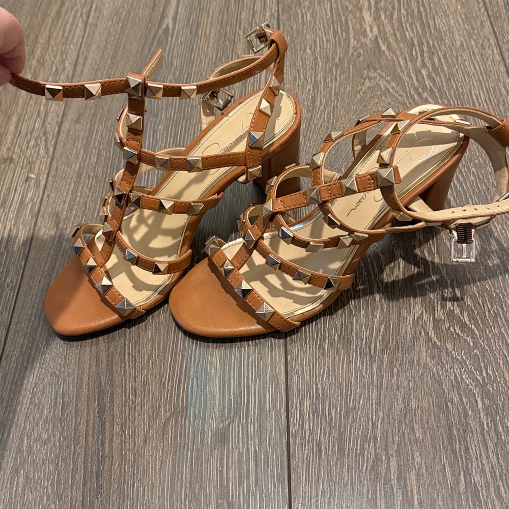 Studded Tan Sandals